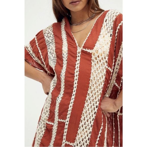 SUNKISSED CROCHET KAFTAN X FREE PEOPLESIZE ALL - Picture 4 of 8
